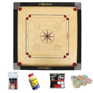 Carrom Board 32 INCH Full Size with 1.5" Border (Super) with STRICKER & Accessories